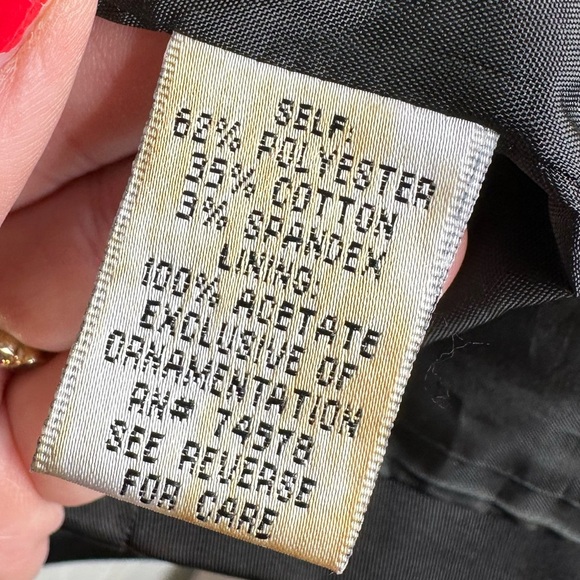 Cache Vintage 3/4 Balloon Sleeve Full Zip Snap Black Women's Jacket - Size - Picture 8 of 8